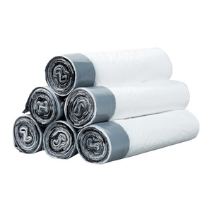 Drawstring Garbage <b>Bags</b> Thickened <b>Large</b> White <b>Plastic</b> <b>Bags</b> For Household Kitchen Dormitory Use - Product Image 5