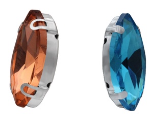 Bán Buôn May Trên May Mặc Nút Thủy Tinh & Kim Loại Trở Lại Prong Set Claw Rhinestone Với Loose Thạch Cho Hàng May Mặc - Product Image 3