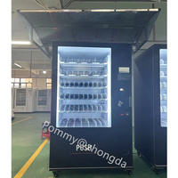 Máquina Expendedora de Acero Inoxidable para Exteriores ZhongDa Guangdong, para Bebidas y Aperitivos, con Pago en Efectivo/Tarjeta IC, Pantalla Táctil Digital y Compresor