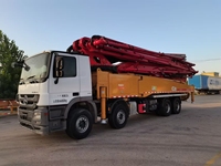 Camion pompe à béton Sany 56m, machine de construction 2019 pour le coulage de béton