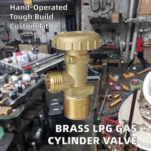 Vannes à boisseau sphérique en laiton avec joint en caoutchouc, très demandées, pour gaz GPL, vannes d'arrêt et de retenue pour bouteilles, vannes d'angle haute température - Product Image 2