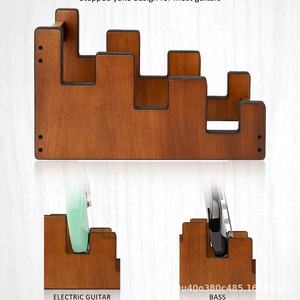 Soporte de Guitarra de Madera con Múltiples Compartimentos, 3 Niveles, Duradero, Organizador de Guitarra Eléctrica de Pie, Soporte para Instrumentos Musicales de Violín - Product Image 5