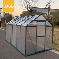 Serre en aluminium 10x12 pieds, kit de serre sur mesure, montage facile, croissance des plantes en hiver, grande taille pour jardin, serre de jardin de grande dimension