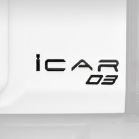 Logo de coffre de voiture en alliage de haute qualité, modification extérieure, logo spécial en alliage pour l'accessoire Chery Icar 03