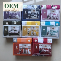 Ensemble de draps plats blancs respirants à poches profondes pour hôtel, 4 pièces, en microfibre, avec drap-housse et taies d'oreiller, OEM