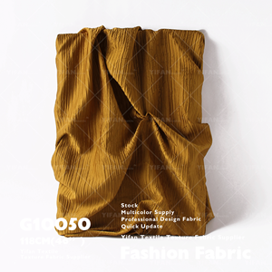 Nueva tela de textura plisada de plisado secundario agrietado compuesto de moda para bolsa, chaqueta de pintura de pared, traje de abrigo - Product Image 1