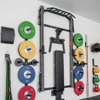 Wavar Rack d'entraînement pliable, Barre de traction, Entraîneur fonctionnel, Rack de squat Smith, Machine de musculation