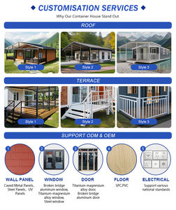 Erweiterbares Containerhaus 20 Fuß, Vorgefertigtes Faltcontainerhaus, Stahl-Villa für den Außenbereich zum Wohnen - Product Image 4