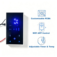 Termostato Inteligente WiFi Tuya con Pantalla Táctil, Montado en Pared, Programable, Control de Temperatura de Calefacción, OEM