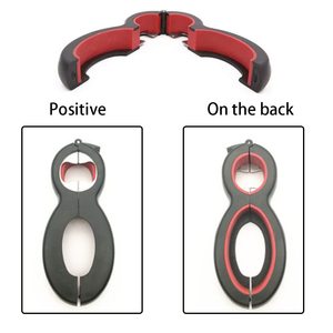 Outil d'ouverture de cuisine multifonction de haute qualité 6 en 1, lame en plastique et en acier inoxydable, ouvre-bouteille de bière, ouvre-bocal en forme de 8 - Product Image 4