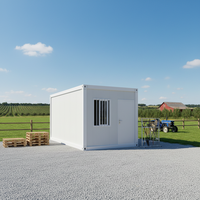 Maison conteneur portable, mobile et démontable de 20 pieds, pour salle de classe, préfabriquée et démontable, pour école