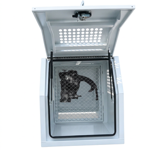 Cage de transport pour chien en aluminium sur mesure, avec revêtement en poudre, pour camionnette - Product Image 1