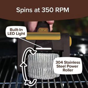 <b>Brush</b> Outdoor BBQ Cleaner LED Light <b>Powerful</b> 350RPM 4000mAh Rechargeable Battery Lightweight No Bristle Shedding - Product Image 3