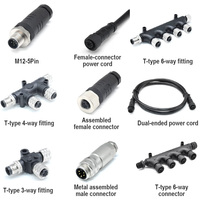 Cable Recto de 5 Pines con Resistencia NMEA2000, Conector Marino Impermeable IP67 para Interfaz de Panel NMEA 2000