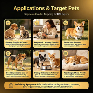 Comprimés <span class=keywords><strong>de</strong></span> calcium pour chiens et chats, <span class=keywords><strong>lait</strong></span> <span class=keywords><strong>de</strong></span> chèvre, VD3, complément pour le développement osseux, santé des articulations des chiots et des chatons, comprimés à mâcher souples pour animaux <span class=keywords><strong>de</strong></span> compagnie, vente en gros - Product Image 4