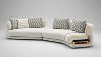 Meubles sur mesure, usine de Foshan, style américain, canapé en cuir véritable de luxe léger, cadre en bois massif rétro, ensemble de canapés 2 et 3 places, meubles de salon pour petit appartement