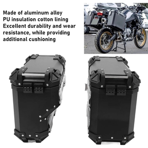 Boîte à bagages arrière en aluminium pour <span class=keywords><strong>moto</strong></span>, sacoches latérales, sacoches de selle, boîte latérale d'échappement pour <span class=keywords><strong>moto</strong></span> <span class=keywords><strong>BMW</strong></span> R1200GS R1250GS Honda X ADV <span class=keywords><strong>750</strong></span> - Product Image 5