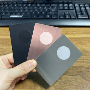 양면 스테인레스 스틸 매트 블랙/브러시 실버/브러시 골드/브러시 로즈 골드 <span class=keywords><strong>NTAG</strong></span> <span class=keywords><strong>213</strong></span>/215/216 빈 <span class=keywords><strong>NFC</strong></span> 금속 카드 - Product Image 1