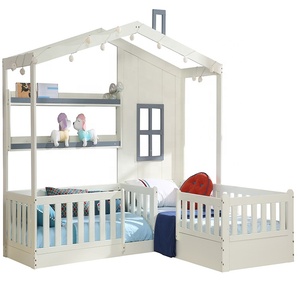 Bambini Mobili Camera Da Letto Per Bambini Letto di Casa Cornice Del Bambino Letto In Legno Massello Doppia Lettura Nook Letto - Product Image 1