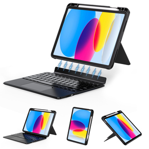 เคสคีย์บอร์ดไร้สายแบบหมุนได้ 360 องศา สำหรับ <span class=keywords><strong>iPad</strong></span> รุ่นที่ 10 ขนาด 10.9 นิ้ว <span class=keywords><strong>ราคา</strong></span>ส่งสุดคุ้ม - Product Image 3