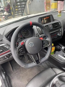 Volante de cuero de coche para BMW M3 M4 M5 M6 F30 F10 F15 F36 F01 F20 F22 F25 F31 F32 E70 E71 E90 E91 E92 X1 X2 X3 X4 X5 X6 - Product Image 4