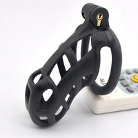 Dispositif de verrouillage de Cage de chasteté, dispositif de chasteté pour adulte avec 4 anneaux et dispositif de chasteté à clé pour homme