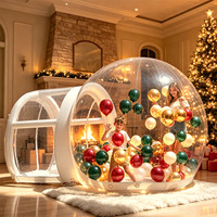Dôme à bulles gonflable transparent de 3 m (10 pi) – Tente ballon transparente pour décorations de fête d'anniversaire