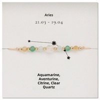 Bracelet ajustable 12 signes du zodiaque en pierres naturelles, style bohème, fait main, avec perles de cuivre mélangées, bijoux cadeau pour couples