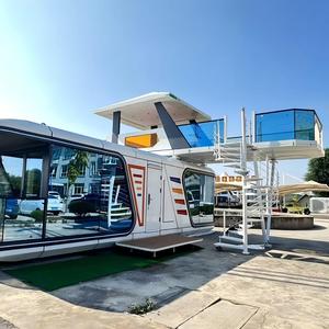 Capsule spatiale Apple Pod au design moderne, mini-maison préfabriquée avec caractéristiques agricoles, présentant une conception de cabane contemporaine - Product Image 3