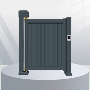 Porte de sécurité pliante automatique de petite entrée de taille personnalisée système de carte à puce porte de canal pour usage commercial de cour d'appartement - Product Image 1