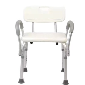 Chaise de douche Hang Seng avec accoudoirs et dossier, hauteur réglable, en alliage d'aluminium, pour personnes âgées, équipement de sécurité pour la salle de bain - Product Image 5