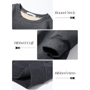 Sudadera de Forro Polar Sherpa para Hombre FOXA, Cuello Redondo, Algodón, Jersey Cálido de Invierno, Manga Regular, Antiencogimiento - Product Image 6