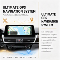 Snapdragon 665/685 untuk BMW Seri 2 F45 F46 NBT/EVO (2013-2017) Radio Mobil 10.25 inci, Multimedia CarPlay Android Auto Head Unit GPS