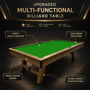 Mesa <span class=keywords><strong>de</strong></span> Billar <span class=keywords><strong>de</strong></span> Lujo para Interiores, Profesional, Moderna, 3 en 1, <span class=keywords><strong>de</strong></span> 7, 8 y 9 pies, Mesa <span class=keywords><strong>de</strong></span> Billar Personalizada para <span class=keywords><strong>Bar</strong></span>, en Cuero y MDF, Gran Venta - Product Image 3