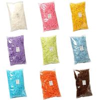 Boîtes de bonbons en raphia déchiqueté coloré, 100g, bricolage, boîte cadeau, remplissage, mariage, décoration de la maison