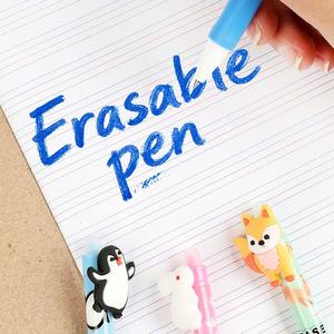 Bolígrafo de Gel Borrable O&Q para Niños, Plástico, 0.5mm, Estilo de Dibujos Animados, Azul, para Oficina y Escuela, Venta al por Mayor Directa de Fábrica, Papelería - Product Image 6