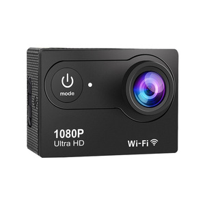กล้องแอคชั่นแคม 1080P อัลตร้าเอชดี ไวไฟกันน้ำ 30M สำหรับปั่นจักรยานกลางแจ้ง แบบติดศีรษะ พกพาสะดวก แบตเตอรี่ใช้งานได้ยาวนาน - Product Image 1