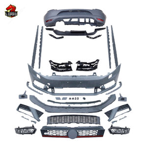 Ricambi Auto per <span class=keywords><strong>Volkswagen</strong></span> <span class=keywords><strong>POLO</strong></span> <span class=keywords><strong>2015</strong></span> upgrade GTI Style Body kit paraurti con labbro anteriore diffusore posteriore minigonne laterali - Product Image 6