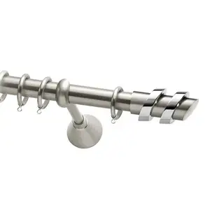 Professional Best price of curtain stainless steel aluminum curtain rod for curtain