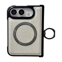 Étui de protection intégral en cuir PC ultra-pliable style animalier avec support magnétique rotatif pour iPhone Duo