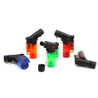 2024 vente chaude accessoires fumeurs en plastique allume-cigare gaz conception Unique coupe-vent Jet gaz torche briquet