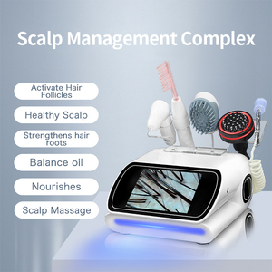 เครื่องรักษาผมร่วงแบบ5 in 1สำหรับหนังศีรษะเครื่องมือความงามผ่อนคลายกล้ามเนื้อและทดสอบผิวแบบเมริเดียน - Product Image 3