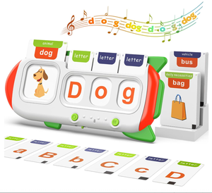 Giocattoli <span class=keywords><strong>di</strong></span> apprendimento Montessori <span class=keywords><strong>per</strong></span> <span class=keywords><strong>bambini</strong></span> <span class=keywords><strong>3</strong></span> + <span class=keywords><strong>anni</strong></span> alfabeto parlante carte Flash <span class=keywords><strong>giochi</strong></span> <span class=keywords><strong>di</strong></span> ortografia in età prescolare ragazzi ragazze giocattoli educativi - Product Image 1