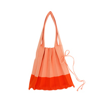 2023 Großhandel Korean Mini Folding Plissee Tasche Damen handtasche Simple Casual Style Open Closure Portable Two