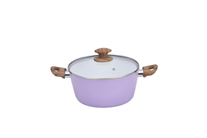 Bán Buôn Đồ dùng nhà bếp sang trọng đặt nhôm đồ nấu nướng với không dính lớp phủ gốm biểu tượng tùy chỉnh sang trọng soong Bộ và chậu - Product Image 5