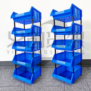 Cajas Organizadoras de Plástico Apilables para Banco de Trabajo Industrial, Contenedores de Almacenamiento para Almacén, Contenedores de Almacenamiento de Plástico para Estantes de Garaje - Product Image 2