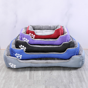 Tempat tidur hewan peliharaan tebal baru musim dingin 2025 Aksesori modis persegi klasik kamas untuk masker/Cuccia Per Cani tempat tidur anjing Travel Solid - Product Image 6