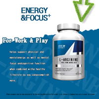 Complément d'L-Arginine 3000mg, booster d'oxyde nitrique pour hommes et femmes, soutient l'énergie, la circulation, la croissance musculaire, comprimés d'L-Arginine