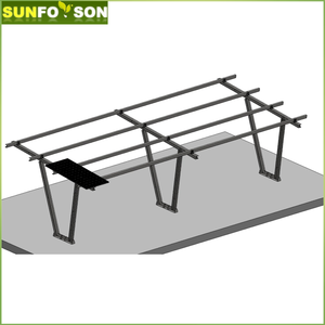 Structure de montage d'abri de voiture <span class=keywords><strong>solaire</strong></span> commerciale cadre d'abri de voiture en acier au carbone PV - Product Image 4