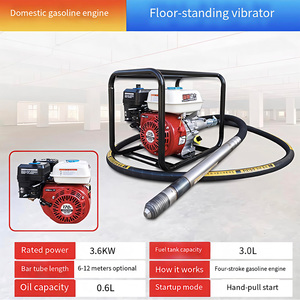 External High Frequency Portable Gasoline Engine <strong>Concrete</strong> <strong>Vibrator</strong> with High Load Moment 190HZ - Product Image 3
